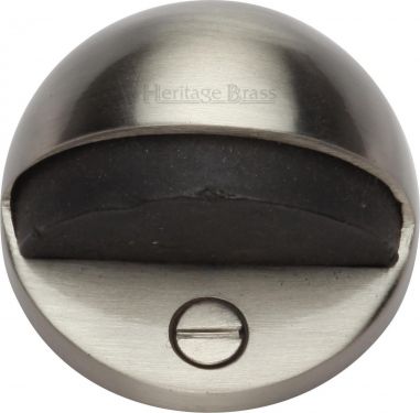 Click Here To Enlarge This Photo Of V1080-SN Heritage Brass Shielded Door Stop Satin Nickel Finish