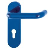 K138/353K (AR600/23-72) Hoppe Arrone Euro Profile Levers 72mm Centres on Radius Plate - (Nylon) Cobalt Blue - 11570095