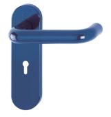 K138/353K (AR600/22) Hoppe Arrone Lock Levers 57mm Centres on Radius Plate - (Nylon) Cobalt Blue - 8566402