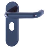 K138/353K (AR600/24) Hoppe Arrone Oval Profile Levers 48.5mm Centres on Radius Plate - (Nylon) Midnight Blue - 8566563