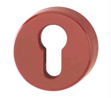Click Here To Enlarge This Photo Of K15S (AR600/27) Hoppe Arrone Euro Profile Escutcheon - (Nylon) Red - 544394