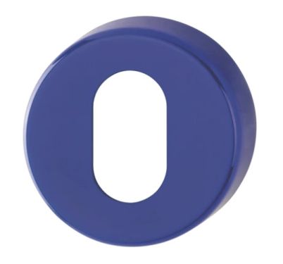 Click Here To Enlarge This Photo Of K15S (AR600/28) Hoppe Arrone Oval Profile Escutcheon - (Nylon) Cobalt Blue - 623464