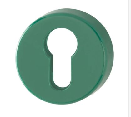 Click Here To Enlarge This Photo Of K15S (AR600/27) Hoppe Arrone Euro Profile Escutcheon - (Nylon) Green - 584031