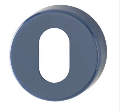Click Here To Enlarge This Photo Of K15S (AR600/28) Hoppe Arrone Oval Profile Escutcheon - (Nylon) Midnight Blue - 623471