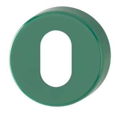 Click Here To Enlarge This Photo Of K15S (AR600/28) Hoppe Arrone Oval Profile Escutcheon - (Nylon) Green - 623402