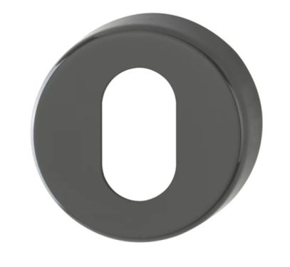 Click Here To Enlarge This Photo Of K15S (AR600/28) Hoppe Arrone Oval Profile Escutcheon - (Nylon) Anthracite Grey - 3414891
