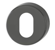 K15S (AR600/28) Hoppe Arrone Oval Profile Escutcheon - (Nylon) Anthracite Grey - 3414891