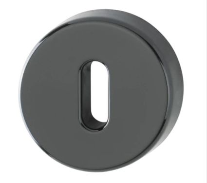 Click Here To Enlarge This Photo Of K15S (AR600/26) Hoppe Arrone Standard Key Escutcheon - (Nylon) Black - 584017