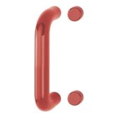 AR602/220BF Hoppe D' Handle Ø 34mm x 220mm Centres Pull Handle Bolt Fix - (Nylon) Red