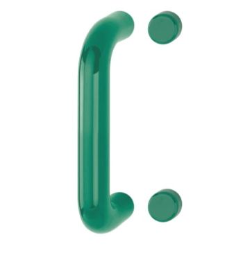 Click Here To Enlarge This Photo Of AR602/220BF Hoppe D' Handle Ø 34mm x 220mm Centres Pull Handle Bolt Fix - (Nylon) Green