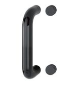 AR602/220BF Hoppe D' Handle Ø 34mm x 220mm Centres Pull Handle Bolt Fix - (Nylon) Black
