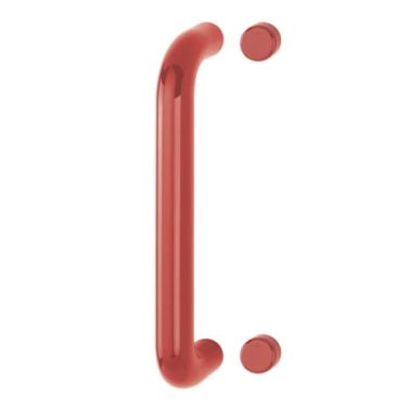 Click Here To Enlarge This Photo Of AR602/300BF Hoppe D' Handle Ø 34mm x 300mm Centres Pull Handle Bolt Fix - (Nylon) Red