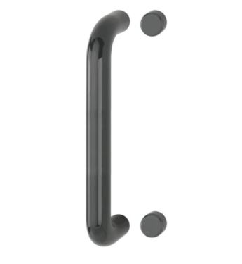 Click Here To Enlarge This Photo Of AR602/300BF Hoppe D' Handle Ø 34mm x 300mm Centres Pull Handle Bolt Fix - (Nylon) Anthracite Grey