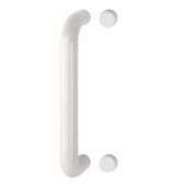 AR602/300BF Hoppe D' Handle Ø 34mm x 300mm Centres Pull Handle Bolt Fix - (Nylon) Diamond White