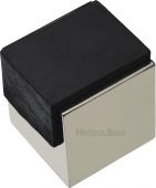 V1082-PNF Heritage Brass Door Stop Square Floor Mounted Design Polished Nickel Finish