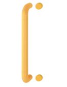 AR602/425BF Hoppe D' Handle Ø 34mm x 425mm Centres Pull Handle Bolt Fix - (Nylon) Yellow