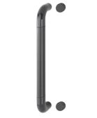 AR602/425BF Hoppe D' Handle Ø 34mm x 425mm Centres Pull Handle Bolt Fix - (Nylon) Anthracite Grey