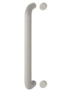 Click Here To Enlarge This Photo Of AR602/425BF Hoppe D' Handle Ø 34mm x 425mm Centres Pull Handle Bolt Fix - (Nylon) Dove Grey