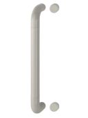 AR602/425BF Hoppe D' Handle Ø 34mm x 425mm Centres Pull Handle Bolt Fix - (Nylon) Dove Grey
