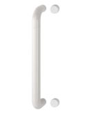 AR602/425BF Hoppe D' Handle Ø 34mm x 425mm Centres Pull Handle Bolt Fix - (Nylon) Diamond White