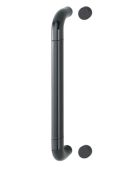 AR602/425BF Hoppe D' Handle Ø 34mm x 425mm Centres Pull Handle Bolt Fix - (Nylon) Black