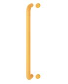 AR602/600BF Hoppe D' Handle Ø 34mm x 600mm Centres Pull Handle Bolt Fix - (Nylon) Yellow