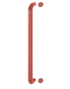 Click Here To Enlarge This Photo Of AR602/600BF Hoppe D' Handle Ø 34mm x 600mm Centres Pull Handle Bolt Fix - (Nylon) Red