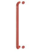 AR602/600BF Hoppe D' Handle Ø 34mm x 600mm Centres Pull Handle Bolt Fix - (Nylon) Red