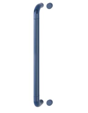 Click Here To Enlarge This Photo Of AR602/600BF Hoppe D' Handle Ø 34mm x 600mm Centres Pull Handle Bolt Fix - (Nylon) Midnght Blue