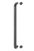 AR602/600BF Hoppe D' Handle Ø 34mm x 600mm Centres Pull Handle Bolt Fix - (Nylon) Anthracite Grey