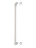 AR602/600BF Hoppe D' Handle Ø 34mm x 600mm Centres Pull Handle Bolt Fix - (Nylon) Diamond White