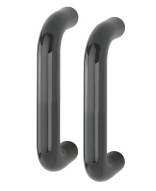 Click Here To Enlarge This Photo Of AR602/220BB Hoppe D' Handle Ø 34mm x 220mm Centres Pull Handle Back To Back - (Nylon) Anthracite Grey