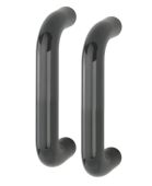 AR602/220BB Hoppe D' Handle Ø 34mm x 220mm Centres Pull Handle Back To Back - (Nylon) Anthracite Grey