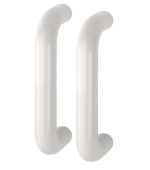 AR602/220BB Hoppe D' Handle Ø 34mm x 220mm Centres Pull Handle Back To Back - (Nylon) Diamond White