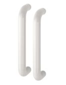 AR602/300BB Hoppe D' Handle Ø 34mm x 300mm Centres Pull Handle Back To Back - (Nylon) Diamond White