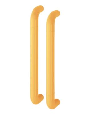 Click Here To Enlarge This Photo Of AR602/425BB Hoppe D' Handle Ø 34mm x 425mm Centres Pull Handle Back To Back - (Nylon) Yellow