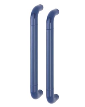 Click Here To Enlarge This Photo Of AR602/425BB Hoppe D' Handle Ø 34mm x 425mm Centres Pull Handle Back To Back - (Nylon) Cobalt Blue