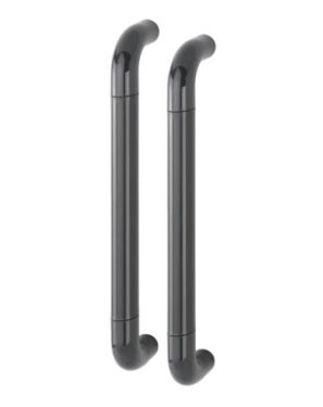 Click Here To Enlarge This Photo Of AR602/425BB Hoppe D' Handle Ø 34mm x 425mm Centres Pull Handle Back To Back - (Nylon) Anthracite Grey
