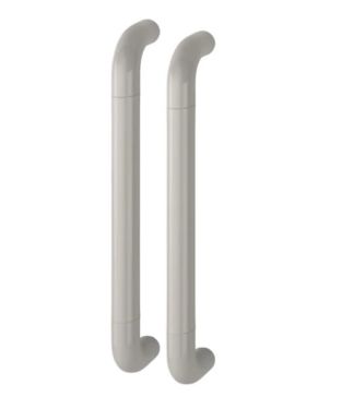 Click Here To Enlarge This Photo Of AR602/425BB Hoppe D' Handle Ø 34mm x 425mm Centres Pull Handle Back To Back - (Nylon) Dove Grey