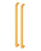 AR602/600BB Hoppe D' Handle Ø 34mm x 600mm Centres Pull Handle Back To Back - (Nylon) Yellow