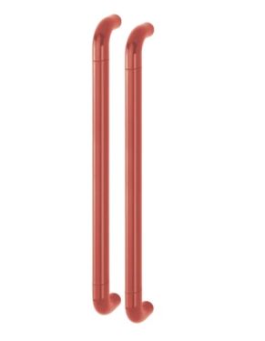 Click Here To Enlarge This Photo Of AR602/600BB Hoppe D' Handle Ø 34mm x 600mm Centres Pull Handle Back To Back - (Nylon) Red