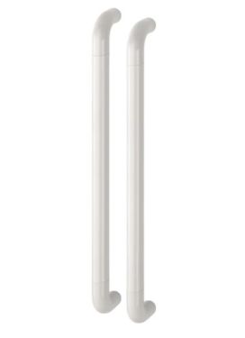 Click Here To Enlarge This Photo Of AR602/600BB Hoppe D' Handle Ø 34mm x 600mm Centres Pull Handle Back To Back - (Nylon) Diamond White