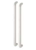 AR602/600BB Hoppe D' Handle Ø 34mm x 600mm Centres Pull Handle Back To Back - (Nylon) Diamond White