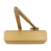 AR3500-D-GE/GE Hoppe Size 2-4 Overhead Spring Door Closer c/w Backcheck & Delayed Action - Gold (87101067)