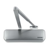AR3500-D-SSS/SSS Hoppe Size 2-4 Overhead Spring Door Closer c/w Backcheck & Delayed Action - Satin Stainless Steel (87101069)