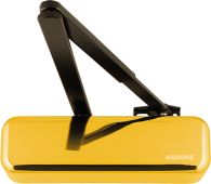AR6900-D-PB Hoppe Arrone Size 2-4 Overhead Door Closer - Polished Brass with Black arm (87105983)