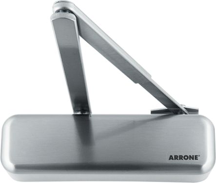 Click Here To Enlarge This Photo Of AR6900-D-SSS/SSS Hoppe Arrone Size 2-4 Overhead Door Closer - Satin Stainless Steel (87106820)