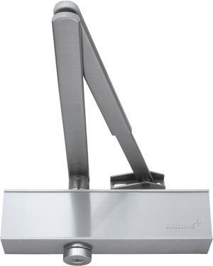 Click Here To Enlarge This Photo Of AR8200-BC-SSS/SSS Hoppe Arrone Size 2-4 Overhead Door Closer c/w Slide Cover - Satin Stainless Steel (87106860)
