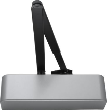 Click Here To Enlarge This Photo Of AR1500-SE Size 2-4 Hoppe Arrone Overhead Spring Door Closer c/w Backcheck - Silver with Black arm (87115615)