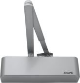 AR1500-SE/SE Hoppe Arrone Size 2-4 Overhead Spring Door Closer c/w Backcheck - Silver (87115622)